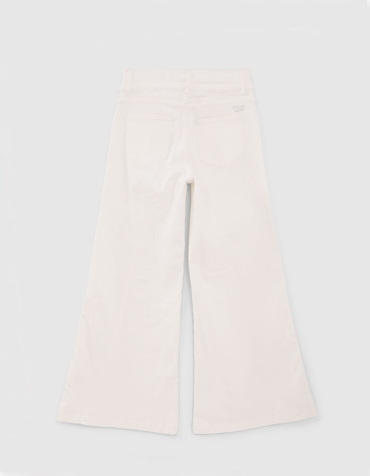 Weiße MOM-Mädchenjeans Maxi-Volumen-3