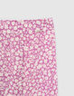 Violetter LENZING&trade; ECOVERO&trade;-M&auml;dchenrock mit G&auml;nsebl&uuml;mchenprint-5