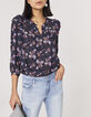 Damenbluse aus Ecovero® mit Blumenprint und Rüschen-1