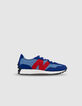 Blaue und rote NEW BALANCE 327 Sneaker für Jungen-1