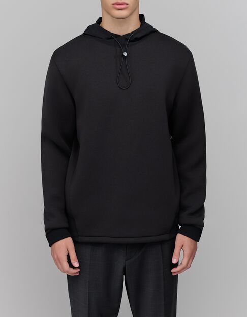 Sudadera con capucha de neopreno negro EASY CARE Homme - IKKS