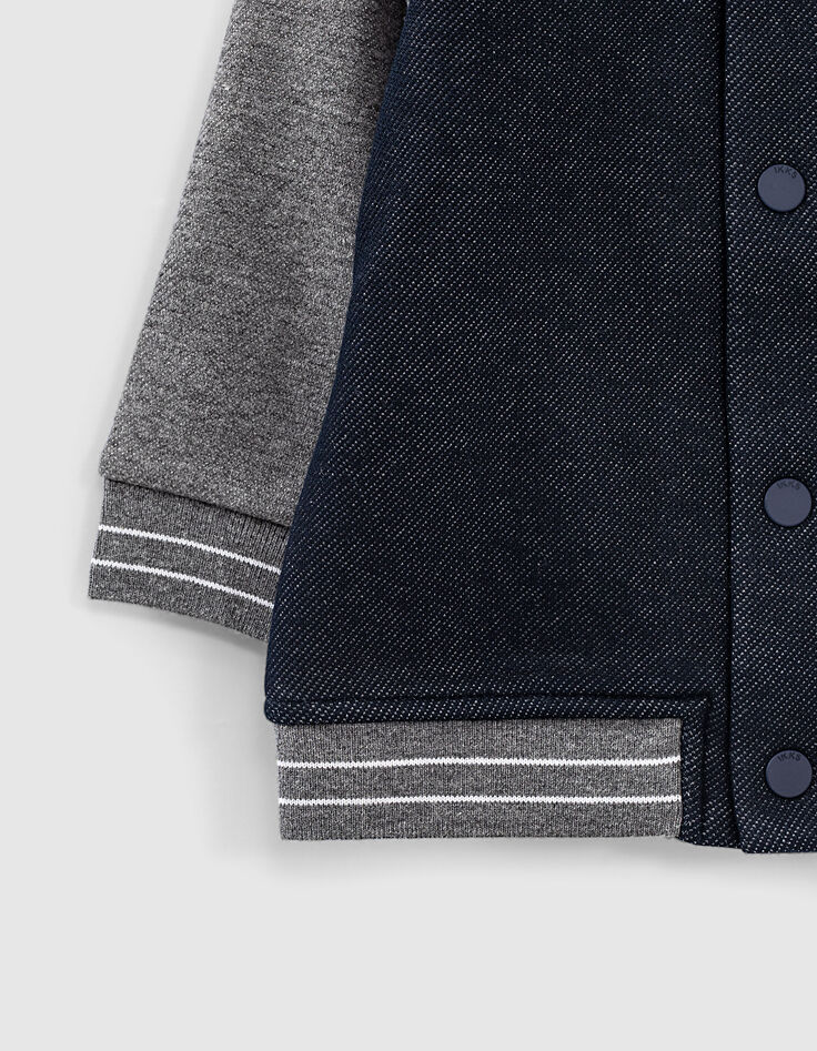 Cardigan navy esprit teddy bébé garçon -4
