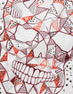 Wit T-shirt doodshoofdopdruk en studs Dames-6