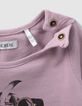Baby girls’ violet shoes image T-shirt-5