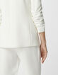 Veste de costume blanc cassé recyclé Femme-6