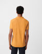 Polo REGULAR cúrcuma algodón flameado hombre-3