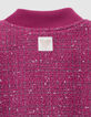 Blouson rose esprit tweed fille-9