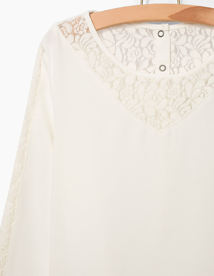 Ecru blouse meisjes-3