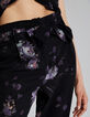 Damenchiffonhose mit Skizzenblumenprint-3
