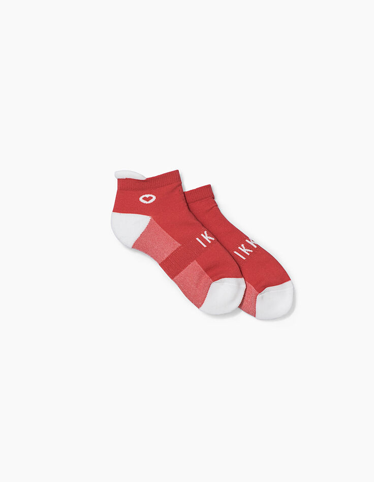 Weiße und marineblaue kurze Mädchensocken -4