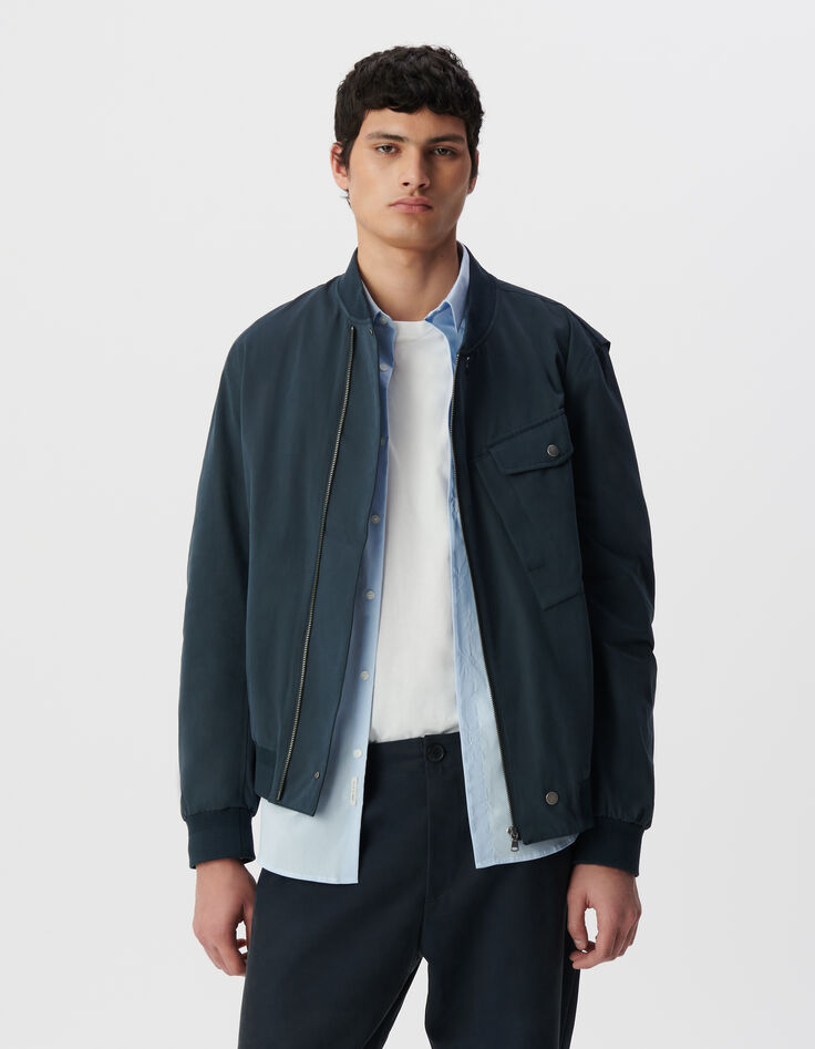 Bomber tinta nailon terciopelo hombre-2 Bomber tinta nailon terciopelo hombre-2