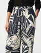 Marinefarbene Maxi-Hose mit weitem Bein f&uuml;r Damen-5