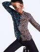 Women’s leopard and jungle print viscose shirt-2