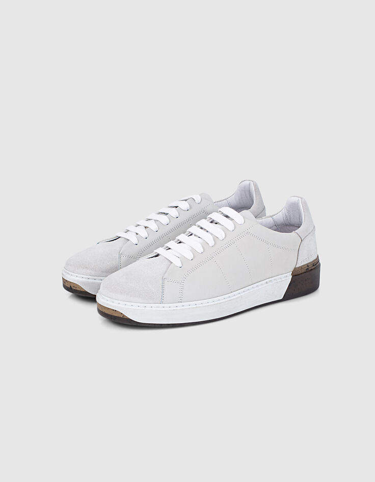 Men’s white suede trainers-6 Men’s white suede trainers-6