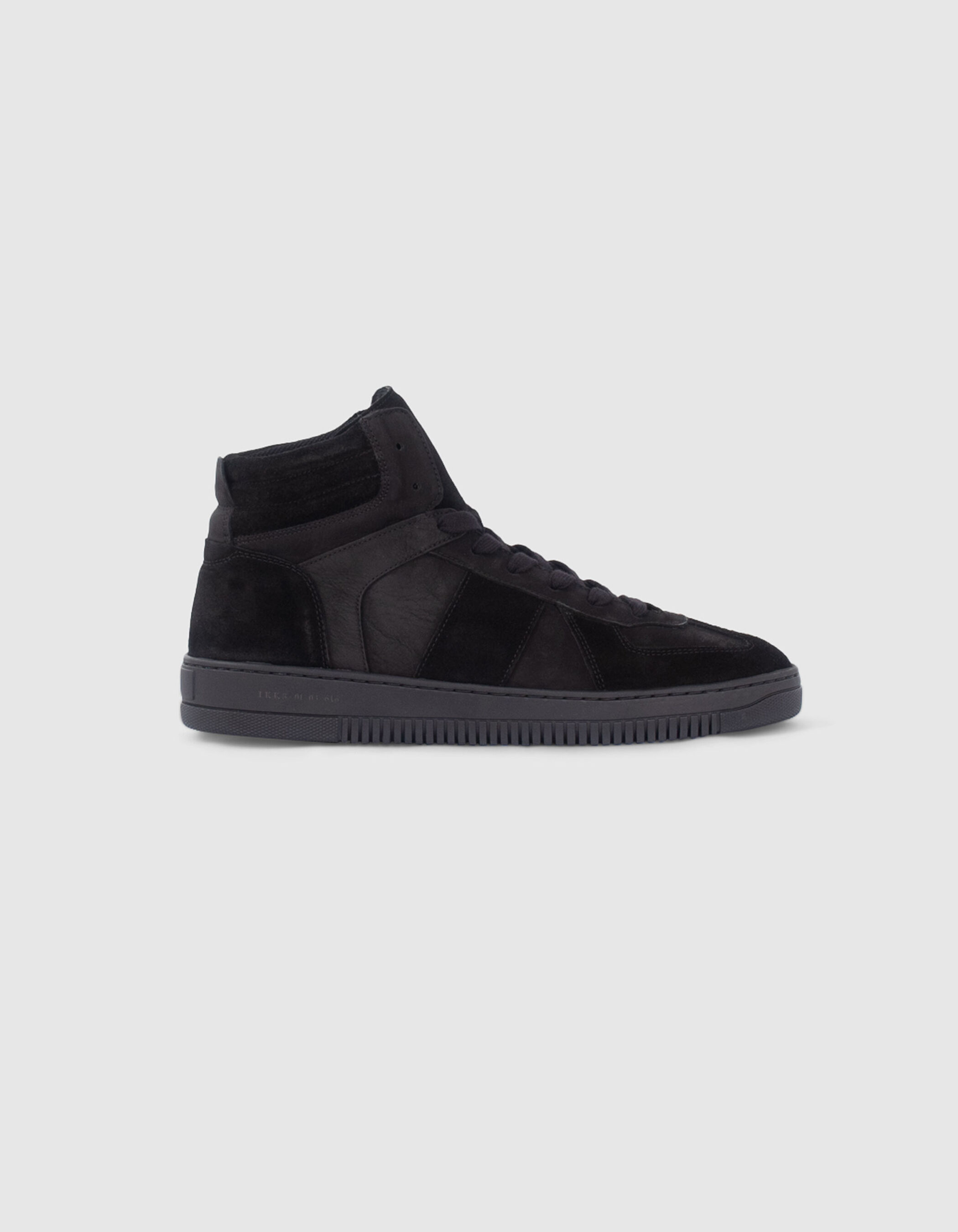 Full black leather trainers new arrivals
