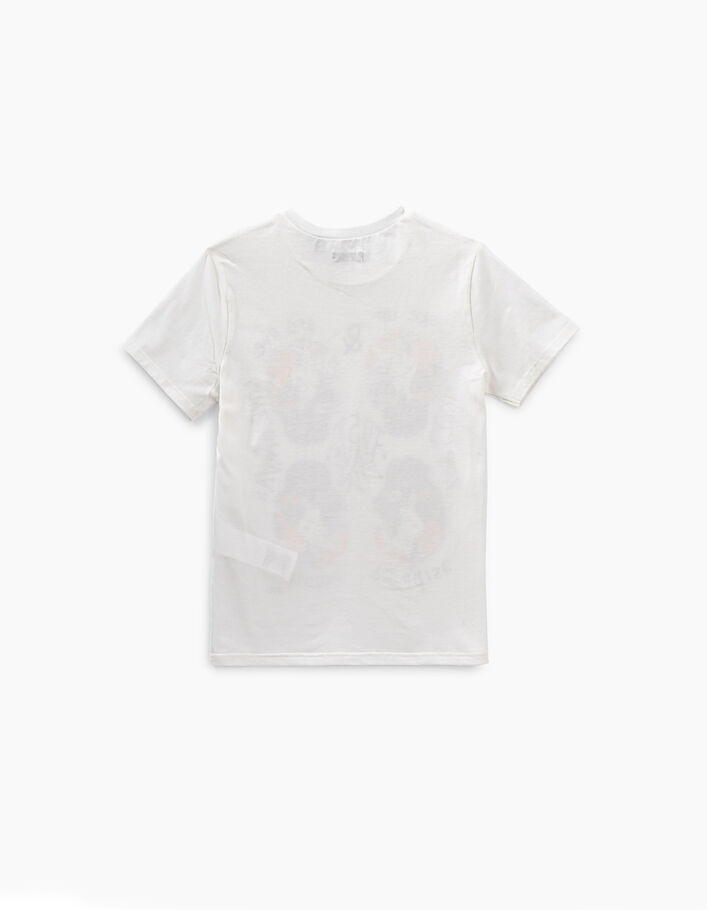 Camiseta blanco roto con 4 calaveras niño  - IKKS