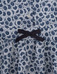 Robe navy imprimé fleurs aquatiques fille-5