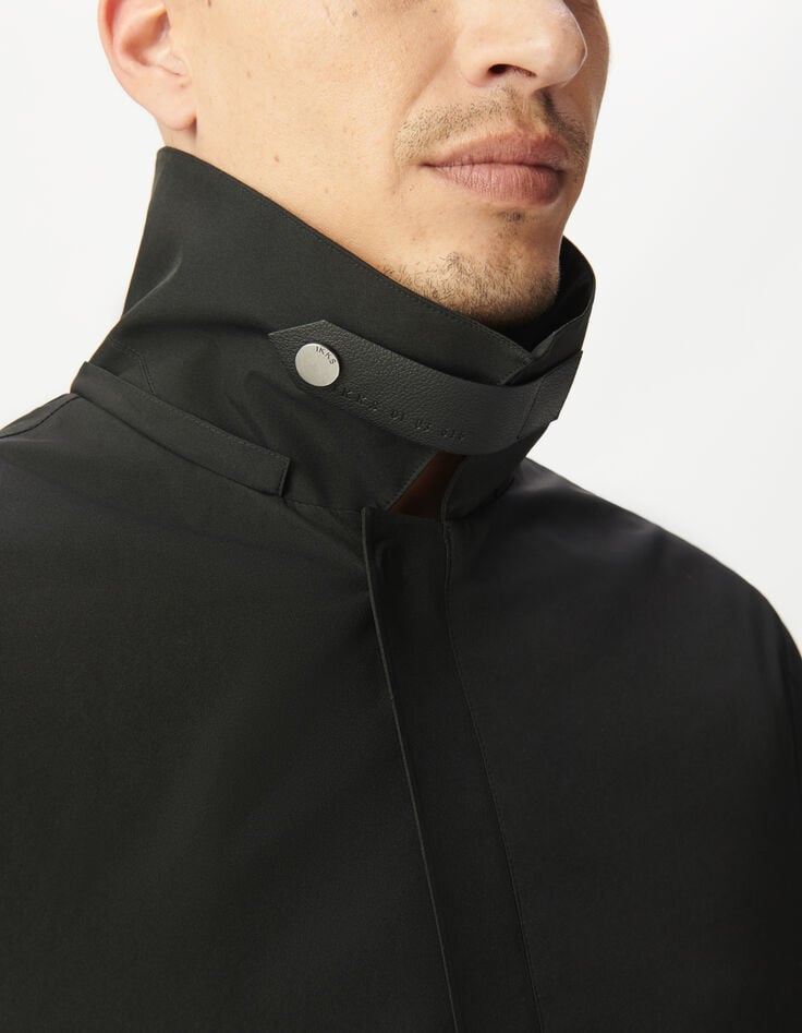 Schwarzer 2-in-1-Parka für Herren-5 Schwarzer 2-in-1-Parka für Herren-5