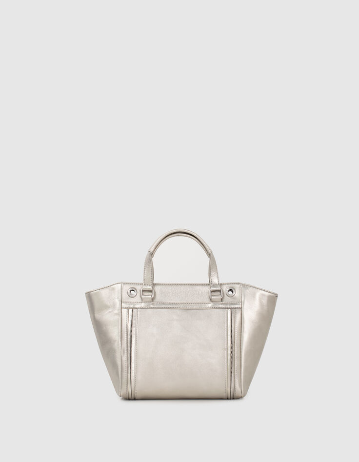 Shopper 1440 Medium silver leer Dames-2