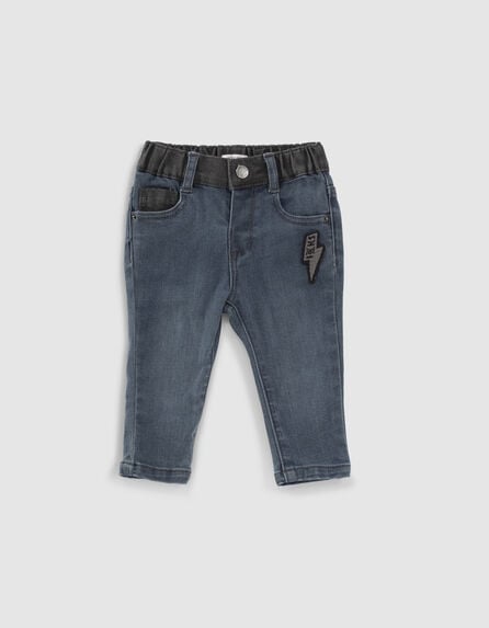 Vintage Blue Jeans mit Black-Used-Kontrast für Babyjungen