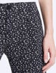 Pantalon droit en crêpe imprimé floral femme-2