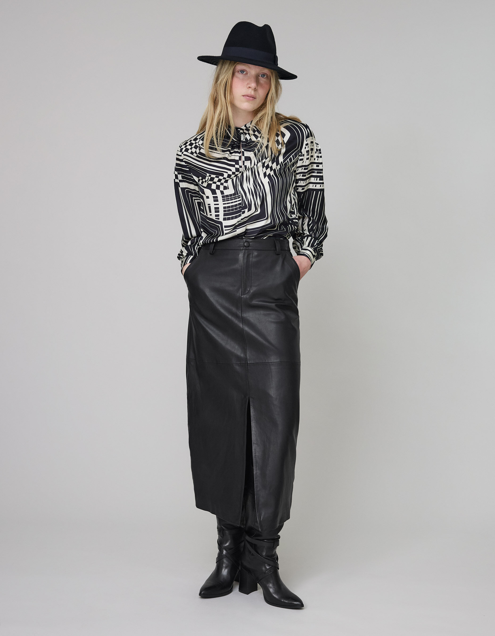 Jupe longue ikks noire shop