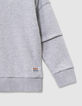 Boys’ grey hoodie with XL image on back-6
