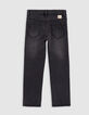stonewashed  rechte jeans geborduurde zakken meisjes-3