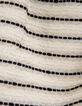 Girls’ ecru dress with striped motif jacquard-8