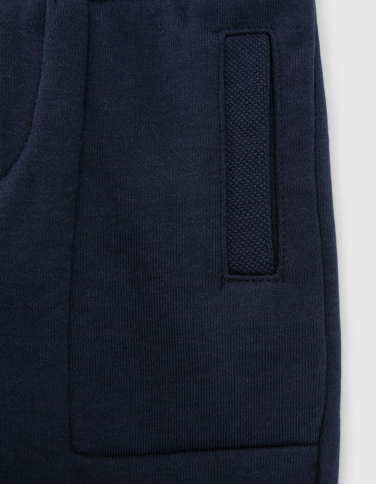 Marineblaue Babyjungen-Jerseyhose mit Eingrifftaschen-5