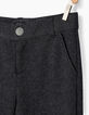 Boys' grey semi-plain joggers -4