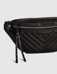 Banaantas 1440 POCKET BELT in doorstikt leer dames-2