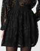 Jupe courte noire tout dentelle Femme-6