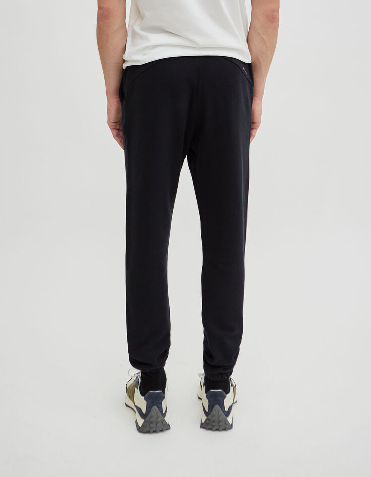 Men&rsquo;s navy sweatshirt fabric joggers-3