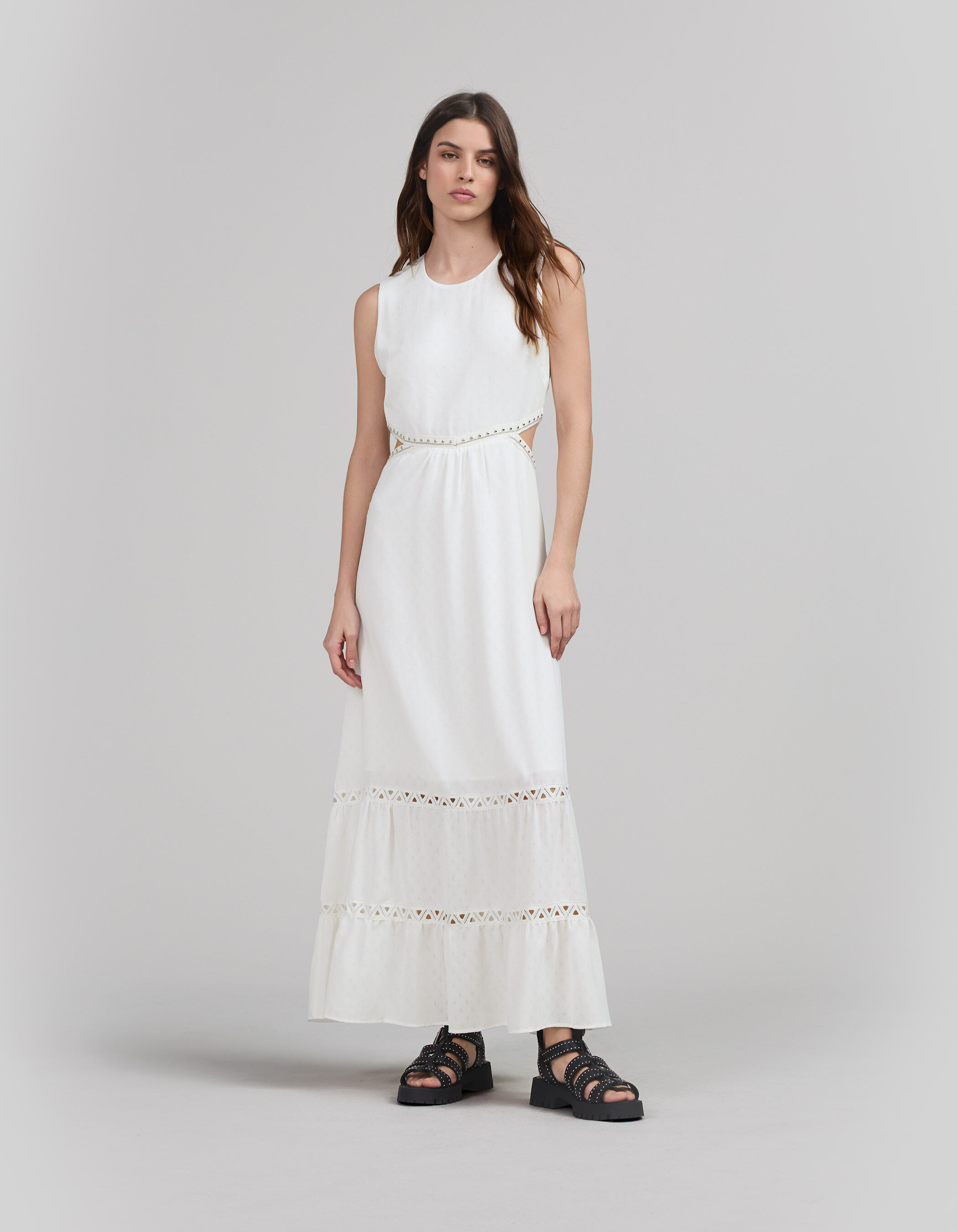 Ikks robe blanche femme shop