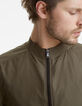 Blouson nylon kaki homme-4