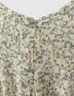 Wei&szlig;es, langes M&auml;dchenkleid aus Ecovero&reg; mit Blumenprint -5