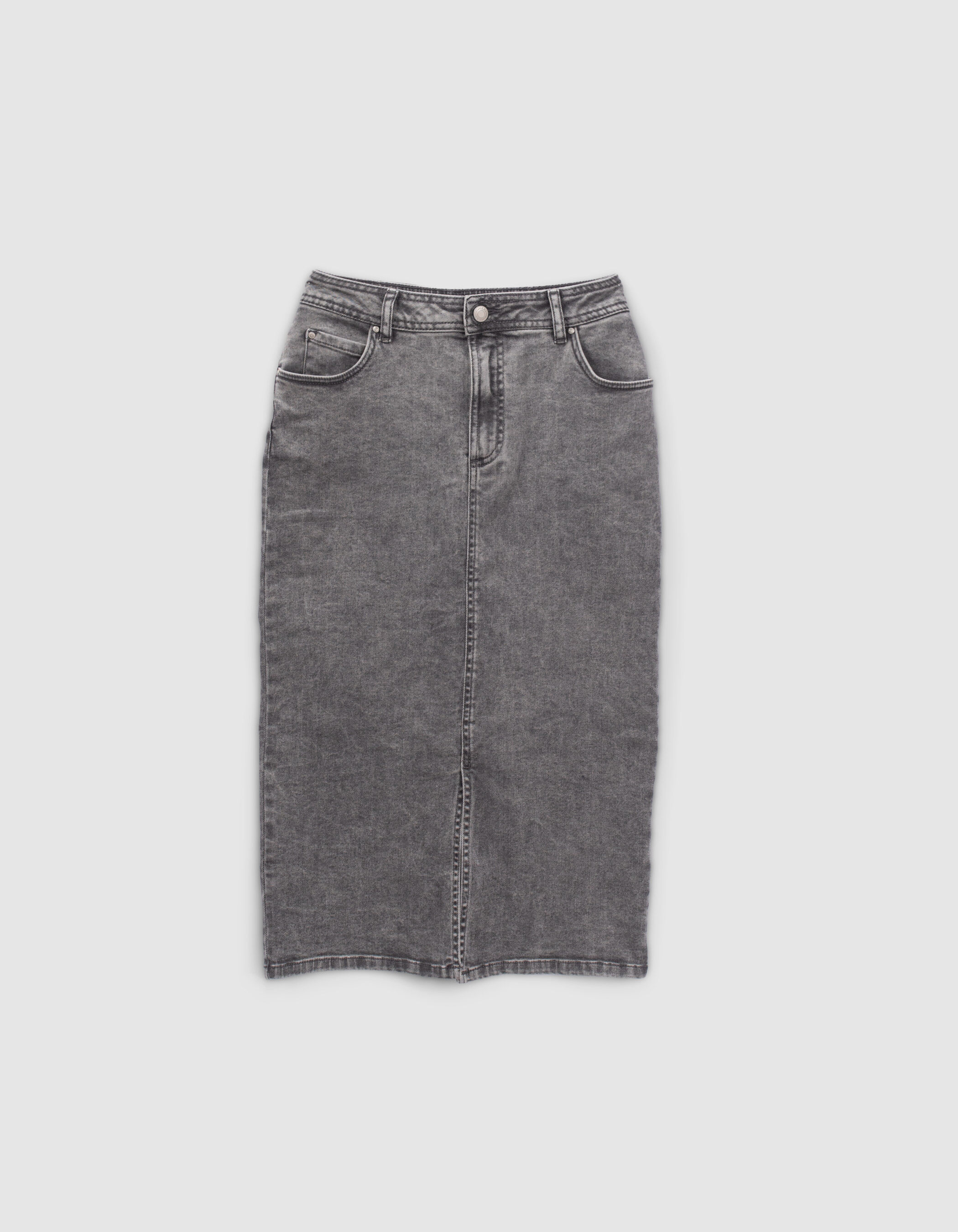 Jupe en top jean grise femme
