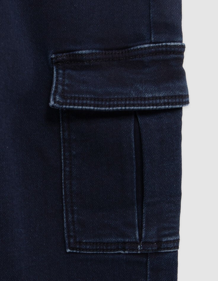 Jean JOGGER bleu forme loose garçon-6
