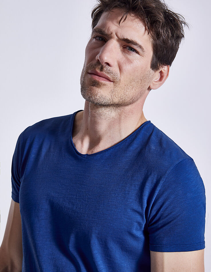 Blaues Herren-T-Shirt-2 Blaues Herren-T-Shirt-2