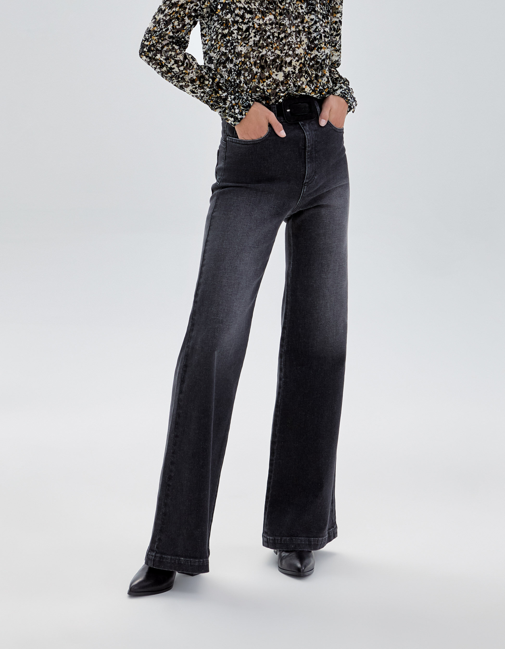 Jean femme sale flare