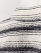 Chemise loose à rayures en tweed noir et blanc femme-5