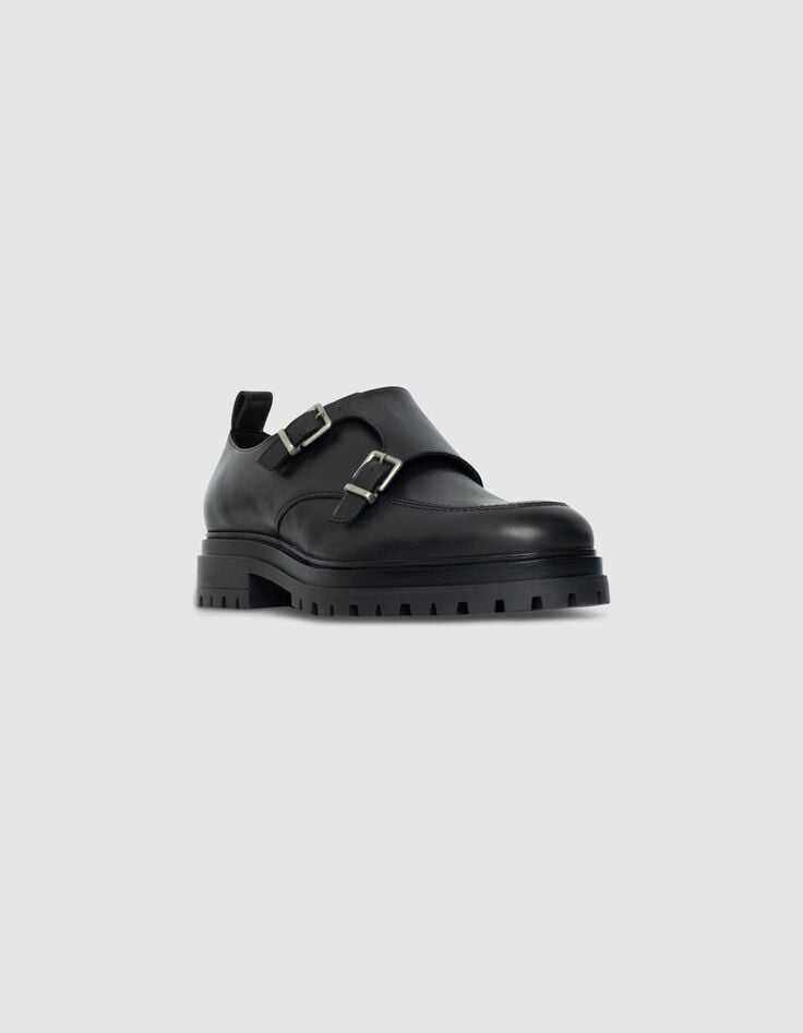 Derbies à boucles noirs cuir Homme-2 Derbies à boucles noirs cuir Homme-2