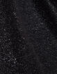 Camiseta negra de lino con tachuelas para mujer-6