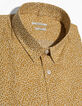 Camisa slim amarilla estampado florecitas Hombre-2