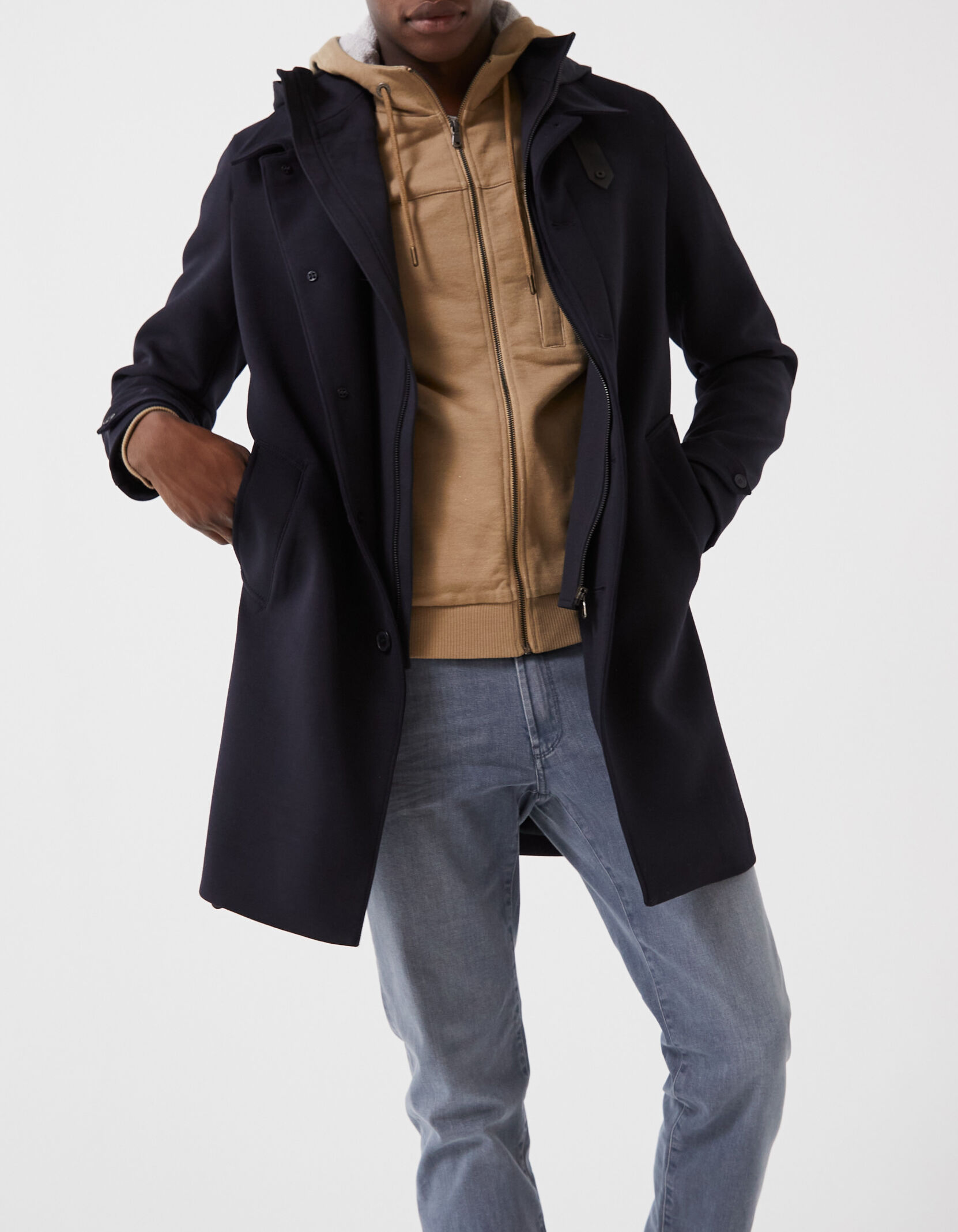 Scotch & soda herren parka classic hooded with teddy lining 2025