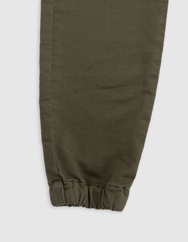 Upcyclede jeans JOGGER kaki strijdlust jongen-6