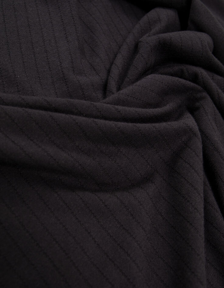 Polo calado negro de hombre-3