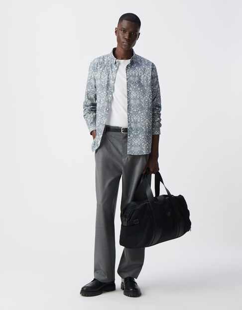 Chemise SLIM orage tissu Liberty coquillages Homme - IKKS