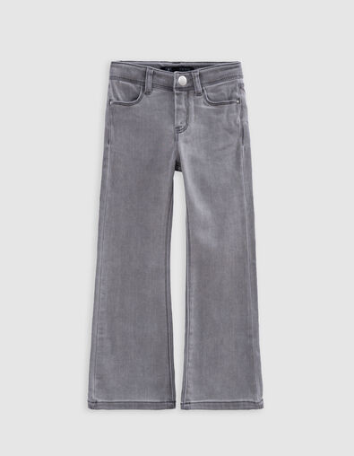 Graue FLARE-Mädchenjeans, Waterless - IKKS